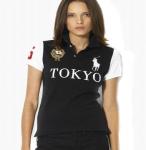 ralph lauren polo t-shirt femmes hommesche courte black tokyo